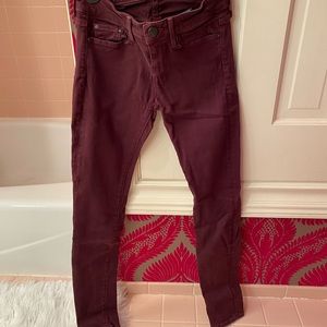 Vince Maroon Jeans